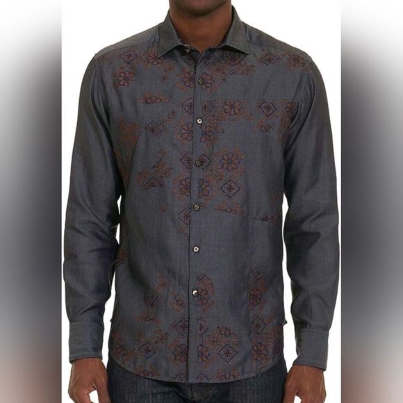 Robert Graham Limited Edition 147/270 Flip Cuff Embroidered Shirt Size XL - Picture 1 of 16